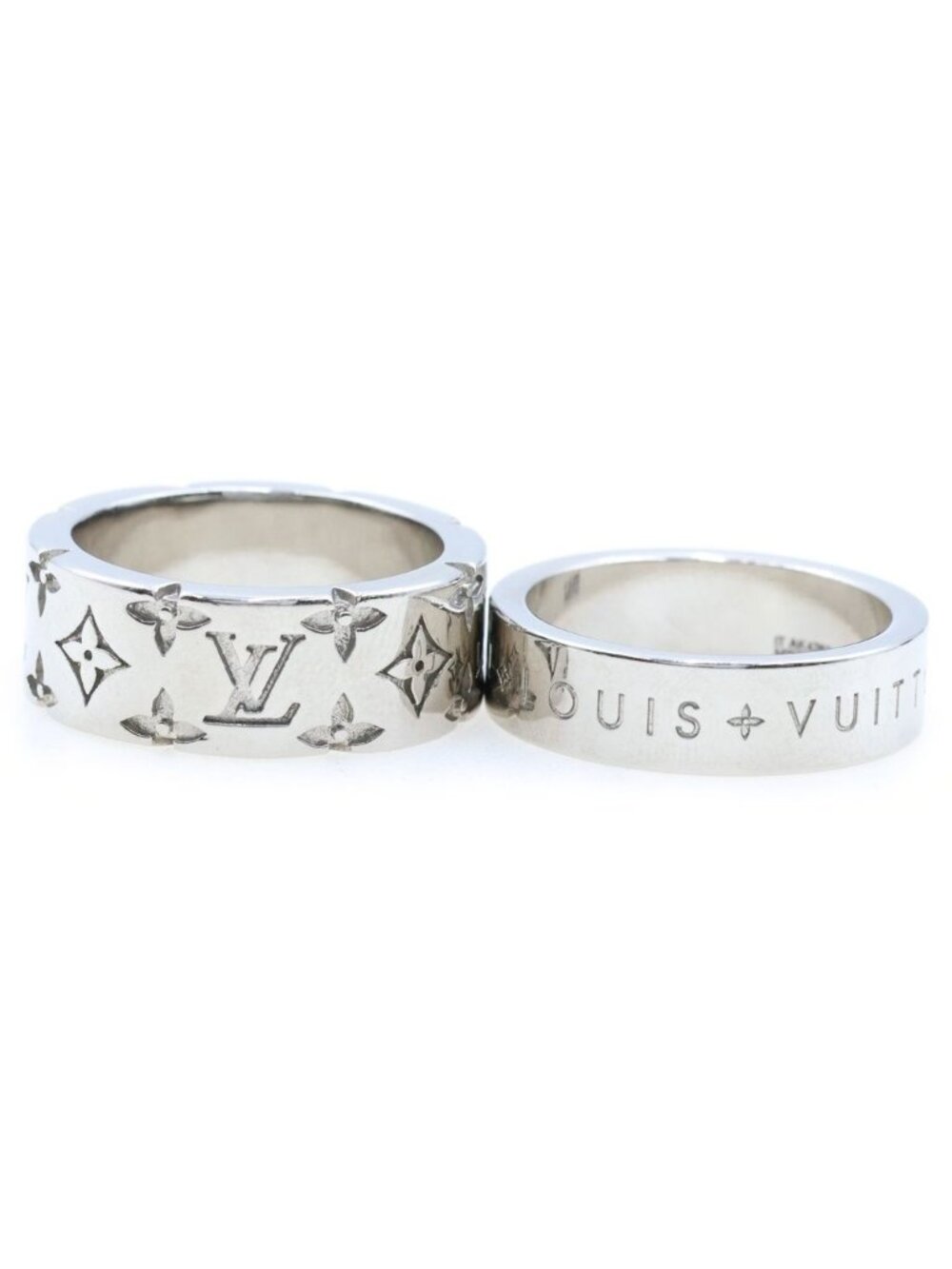 Louis Vuitton LV Mosaic Set Ring Silver